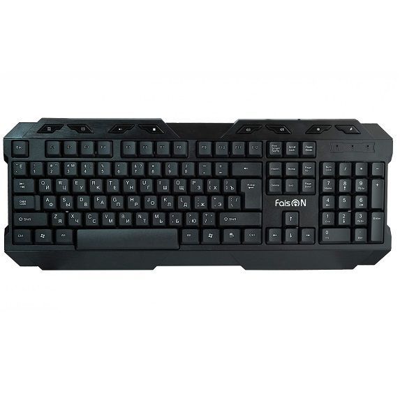 Клавиатура FAISON Verge, KB316, черный, USB, мятая упаковка