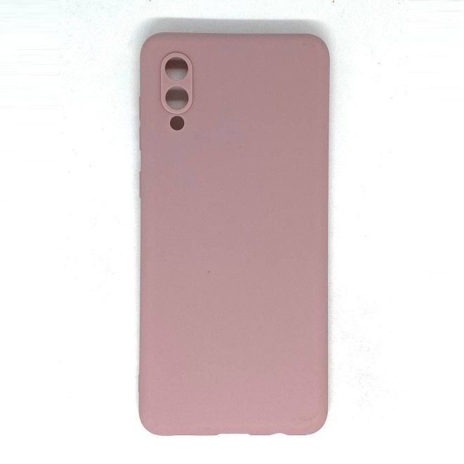 Силиконовый чехол NONAME для Samsung Galaxy A02 (Розовое золото), матовый