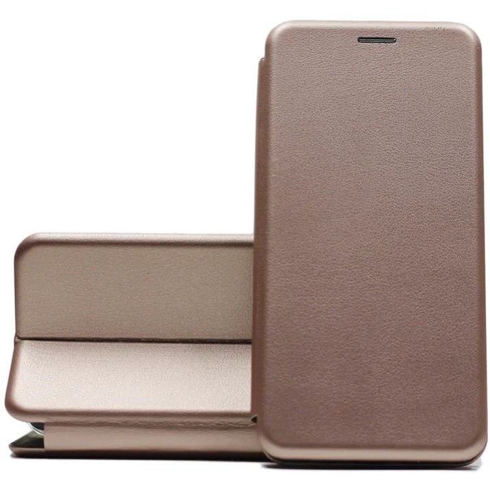 Чехол футляр-книга WELLMADE для Xiaomi Redmi Note 12 розовое золото