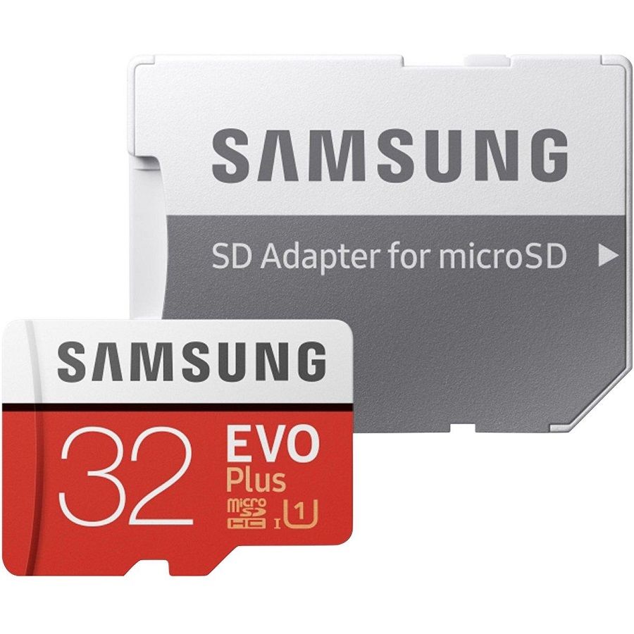 Micro SD 32Gb Samsung Class 10 Evo Plus UHS-I U1 (20/95 Mb/s) + SD адаптер (MB-MC32GA/APC)