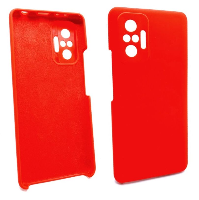 Задняя накладка SILICONE COVER для Xiaomi Redmi NOTE 10 PRO (Красный)