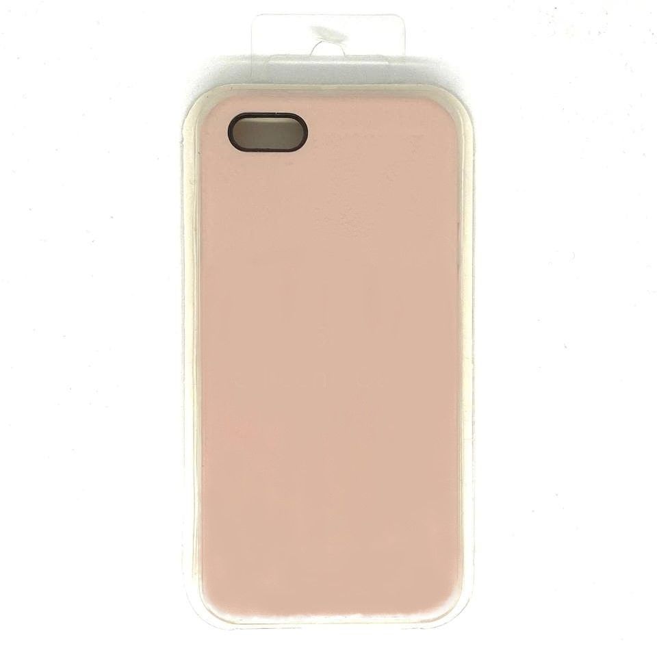 Задняя накладка Silicone Case для iPhone 5 (19 розовый песок)