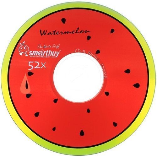 Диск CD-R SMART BUY 700Mb 52x Fresh-Watermelon (Bulk-100)