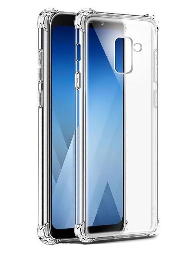 Силиконовый чехол NONAME для Samsung Galaxy A8 Plus (2018) прозрачный с противоударными уголками