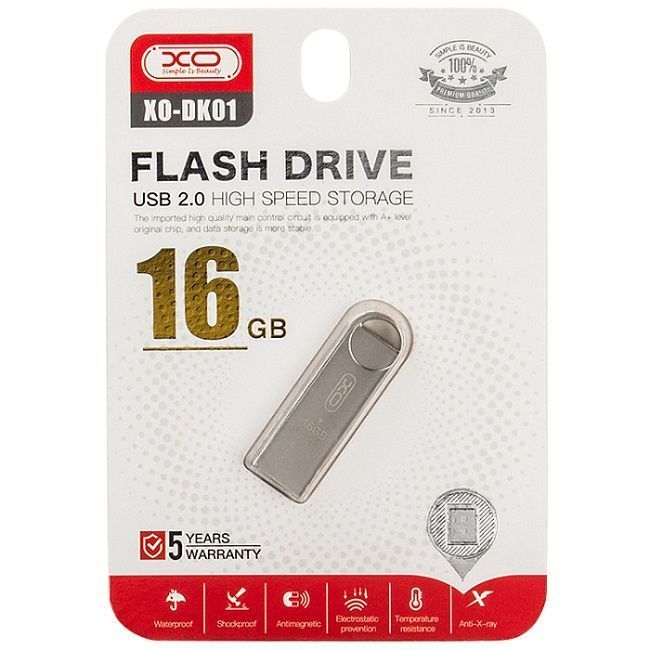 USB 16Gb XO DK01 металл