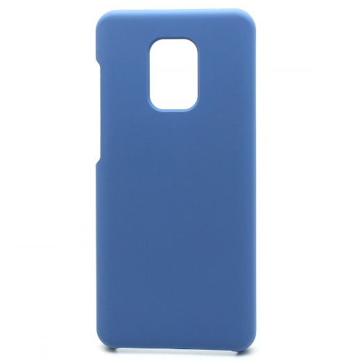 Задняя накладка SILICONE COVER Color для Xiaomi Redmi Note 9S/Redmi Note 9 Pro (010) синий