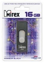 USB 16Gb Mirex HARBOR Black(ecopack)