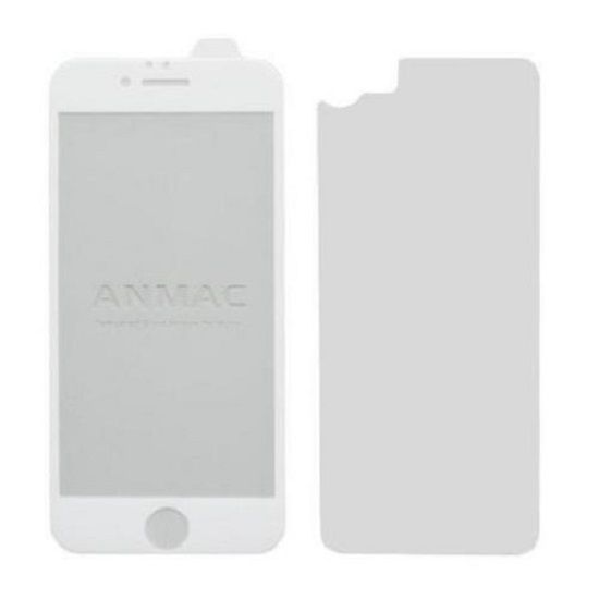 Противоударное стекло 3D ANMAC для iPhone 6/6S белое (1137108) (+ пленка на заднюю крышку)