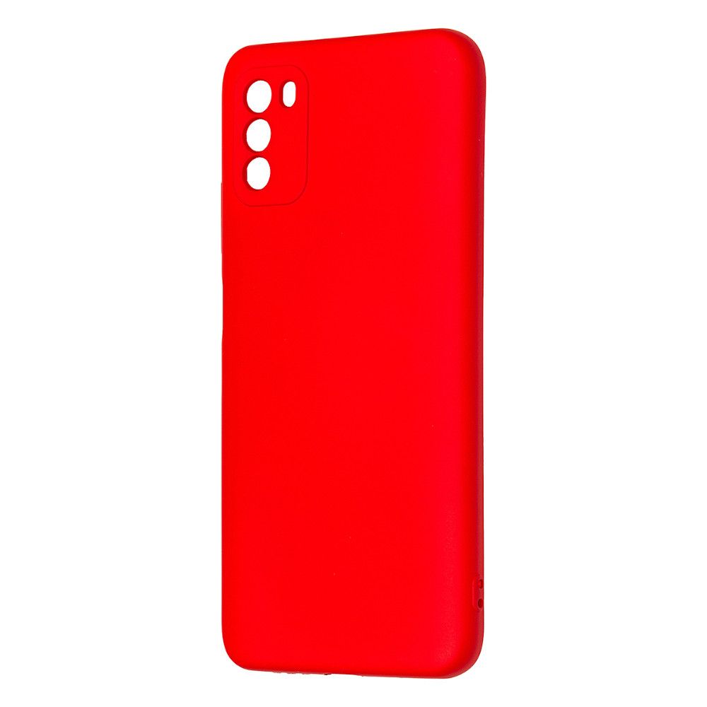 Задняя накладка Zibelino Soft Matte для Xiaomi Poco M3 красный, защита камеры