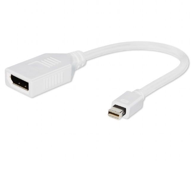 Переходник DisplayPort >--> miniDisplayPort  0.16м DPF-DPM-001-W белый 082037