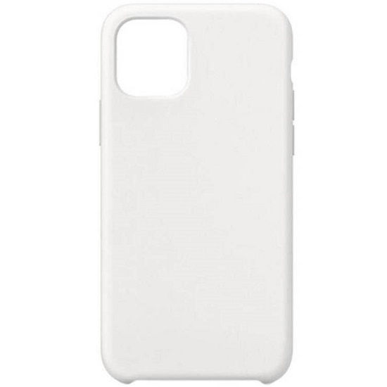 Cиликоновый чехол CTR для iPhone 15 Soft Touch (белый)