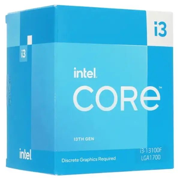 Процессор INTEL CPU CORE i3 13100F BOX [BX8071513100F] LGA 1700