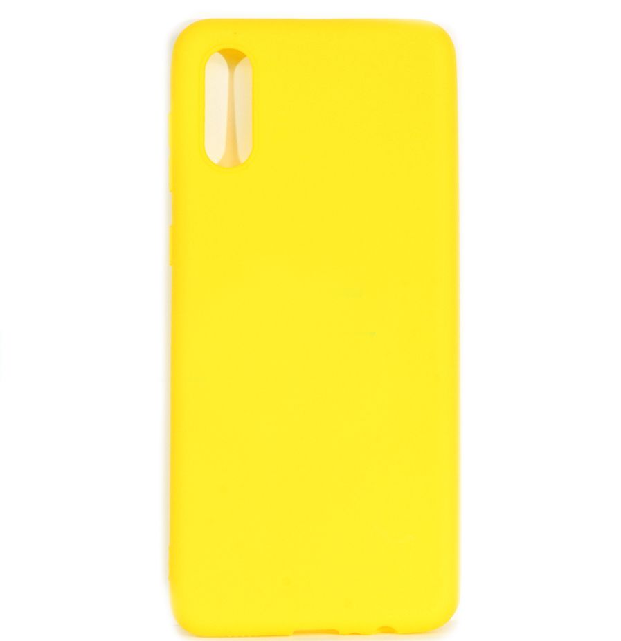 Силиконовый чехол XIVI для SAMSUNG Galaxy A02, SC, матовый, №41, жёлтый