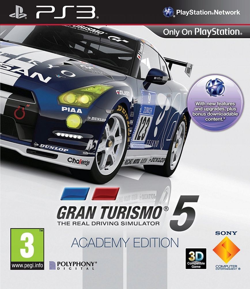 Gran Turismo 5 Academy Edition (Pусская версия) [PS3] (Б/У)
