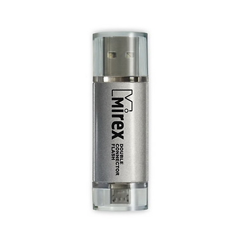 USB  8GB Mirex (2 коннектора: USB и micro USB) Smart Silver серебристый
