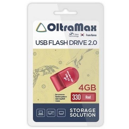 USB  4Gb OltraMax 330 красный