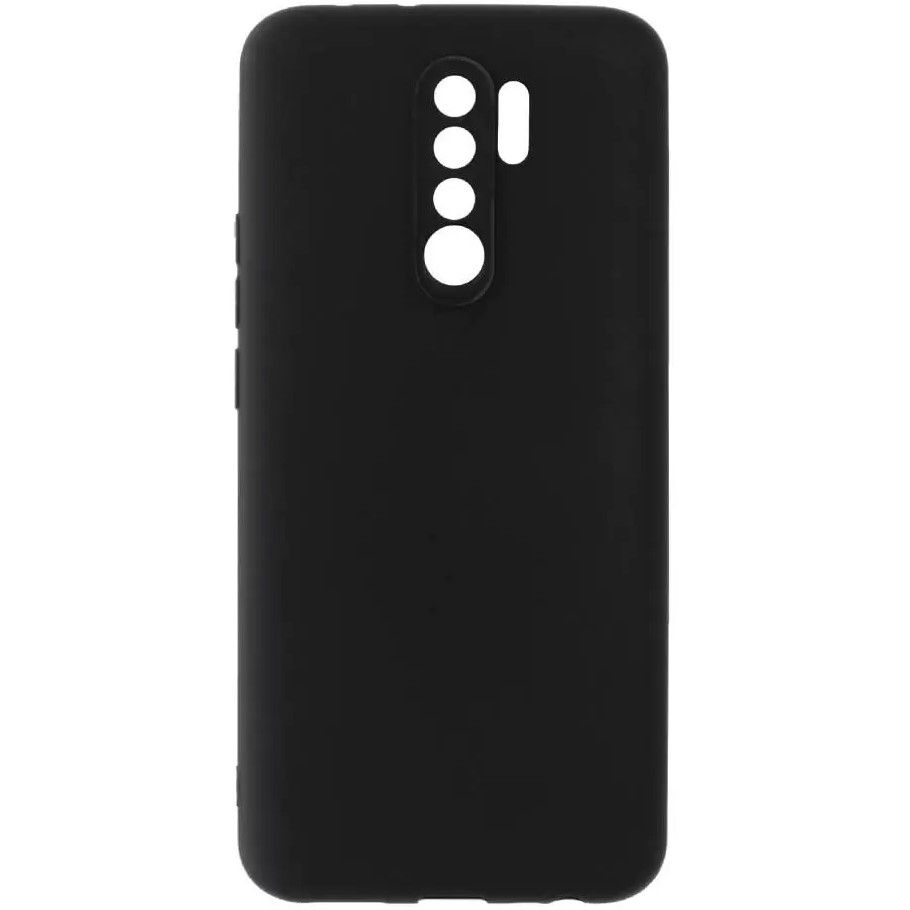 Задняя накладка ZIBELINO Soft Matte для Xiaomi Redmi 9 черный, защита камеры