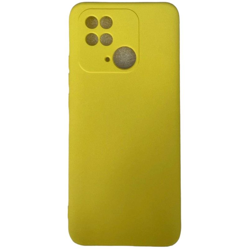Задняя накладка SILICONE COVER для Xiaomi Redmi 10C жёлтый