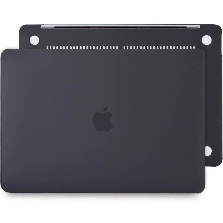 Чехол - накладка пластиковая для MacBook 14" темно-серый прозрачный матовый