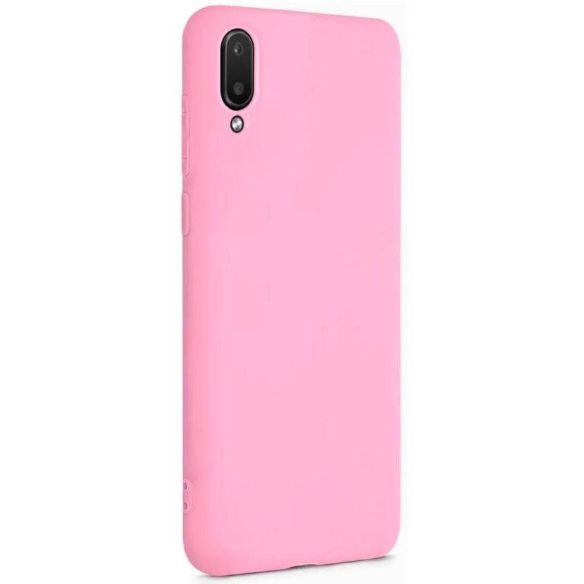 Силиконовый чехол BUBBLE для Samsung Galaxy A02 розовый
