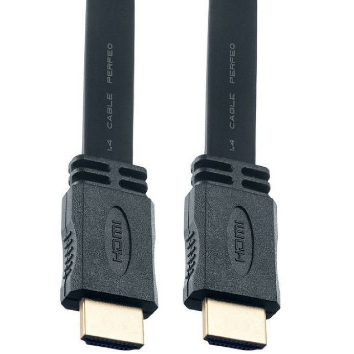 Кабель HDMI <--> HDMI  2.0м PERFEO, плоский (H1302)