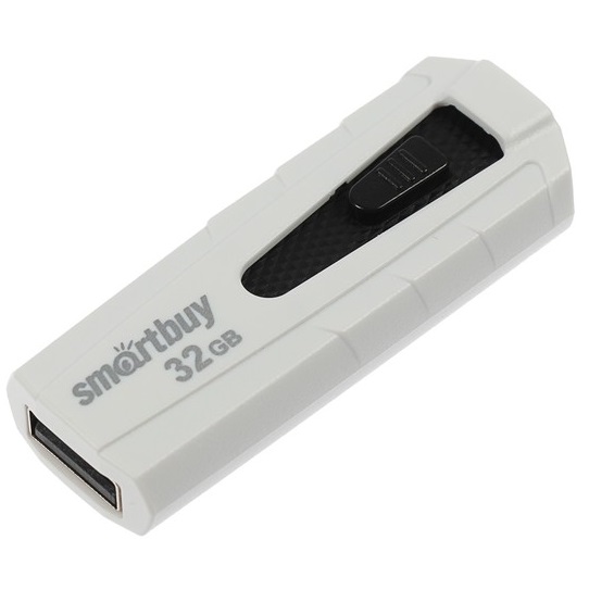 USB 16Gb SmartBuy Iron белый, чёрная вставка