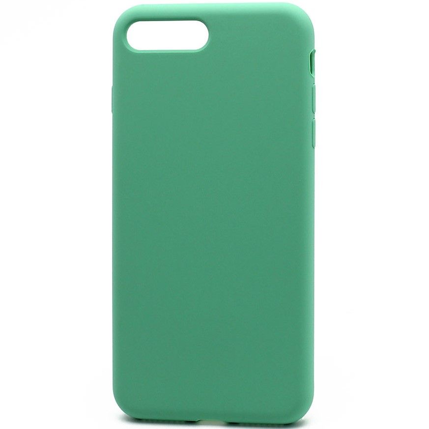 Задняя накладка SILICONE CASE для iPhone 7/8 Plus зелёный (не оригинал)