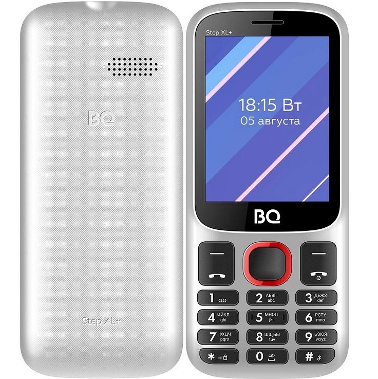 Телефон BQ 2820 Step XL+ White/Red (Уценка)
