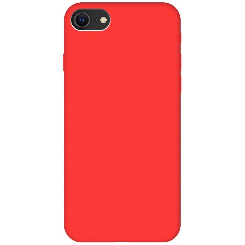 Задняя накладка PERO Soft Touch для iPhone SE (2020) красный