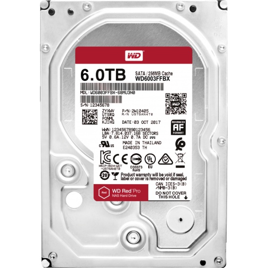 Накопитель HDD 6Tb WD Red Pro Original WD6003FFBX NAS (7200rpm) 256Mb SATA-III