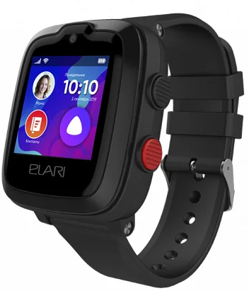 Умные часы ELARI KidPhone 4G (черные)