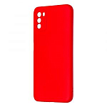 Задняя накладка Zibelino Soft Matte для Xiaomi Poco M3 красный, защита камеры