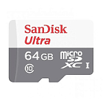 Micro SD 64Gb SanDisk Class 10 Ultra UHS-I A 1 (140 Mb/s) + адаптер SD