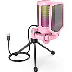 Микрофон Fifine AmpliGame A6V розовый