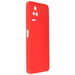 Задняя накладка ZIBELINO Soft Matte для Xiaomi Poco F4 5G (красный) с микрофиброй