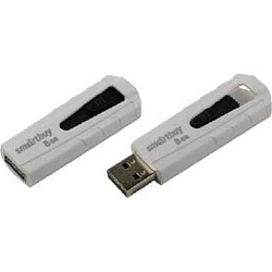 USB  8Gb Smart Buy Iron белый/черный