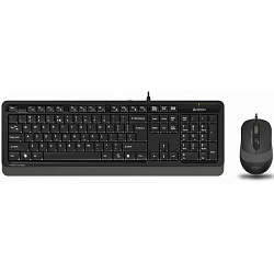Клавиатура+мышь A4TECH Fstyler F1010 черный/серый