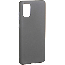 Задняя накладка ZIBELINO Soft Matte для Samsung A71 (A715) (черный) с микрофиброй