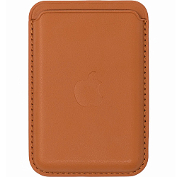 Кошелек для карт MagSafe Leather Wallet для Apple iPhone оранжевый
