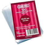 Прозрачные протекторы Card-Pro Euro для настольных игр (100 шт.) 59x92 мм