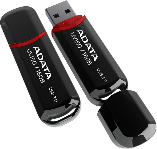 USB 16Gb A-Data UV150 Black (90Mb/s-20Mb/s)