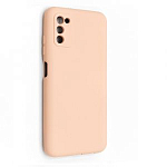 Задняя накладка SILICONE COVER для Samsung A03S розовый