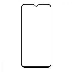 Противоударное стекло FULL Glass для Xiaomi Redmi Note 8T черное, полный клей