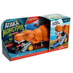 Парковка-автотрек «Атака монстров. Динозавр», свет, 1 машинка, пусковая установка