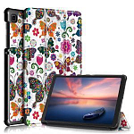 Чехол футляр-книга ZIBELINO Tablet для Samsung Galaxy Tab A8 (10.5") (X200/X205) ("Бабочки") с магнитом
