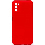 Задняя накладка AKSS для Samsung Galaxy A03S 4G, красный