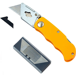 Нож для гипсокартона складной X-PERT 18 мм + набор лезвий блистер, DK-818