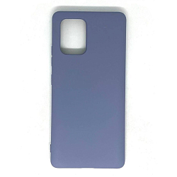 Задняя накладка ZIBELINO Soft Case для Samsung Galaxy S10 Lite/A91 (серый)