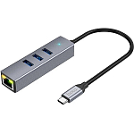 USB-Хаб 3.0 HOCO HB34 (3xUSB3.0+RJ45)
