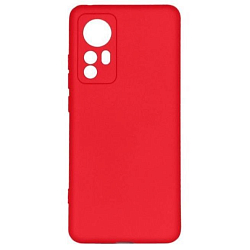 Силиконовый чехол DF для Xiaomi 12/12X DF xiOriginal-28 (red) с микрофиброй